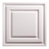 GENESIS 23.75in. X 23.75in. Icon Relief Lay In Vinyl White Ceiling Panel (Case of 12)