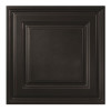 GENESIS 23.75in. X 23.75in. Icon Relief Lay In Vinyl Black Ceiling Panel (Case of 12)