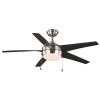 Windward 52 in. Indoor Brushed Nickel Ceiling Fan with Light