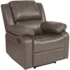 Flash Furniture Gray LeatherSoft Recliner