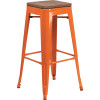 Flash Furniture 30 in. Orange Bar Stool Flash Furniture 30 in. Orange Bar Stool