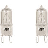 Feit Electric 40-Watt T4 Dimmable G9 Halogen 3000K Bright White (2-Pack) BI-Pin Base Decorative Light Bulb