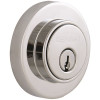 Defiant Contemporary Bright Chrome Round Single Cylinder Deadbolt