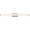 27-Watt 34.19 in. Brushed Nickel Integrated LED Vanity Light Bar with Selectable Color Temperature 3000/3500/4000K 27-Watt 34.19 in. Brushed Nickel Integrated LED Vanity Light Bar with Selectable Color Temperature 3000/3500/4000K
