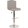 Carnegy Avenue 32.5 in. Light Gray Fabric Bar Stool Carnegy Avenue 32.5 in. Light Gray Fabric Bar Stool