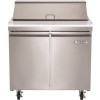 Norpole 7.6 cu. ft. Commercial Sandwich/Salad Prep Table Freezerless Refrigerator in Stainless Steel