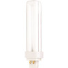 Satco 75-Watt Equivalent T4 G24q-2 Base Dual Tube CFL Light Bulb in Warm White