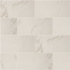 MSI Carrara White 12 in. x 24 in. Matte Porcelain Stone Look Floor and Wall Tile (16 sq. ft./Case)