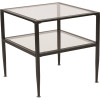 Carnegy Avenue Clear/Black Coffee Table