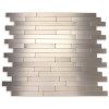 DIP Design Is Personal DIP Mini Silver Subway 10.75 in. x 13 in. Self-Adhesive PVC Aluminum Tile Backsplash (10-Pack) DIP Design Is Personal DIP Mini Silver Subway 10.75 in. x 13 in. Self-Adhesive PVC Aluminum Tile Backsplash (10-Pack)