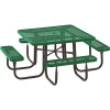 Everest 46 in. Green Square Picnic Table