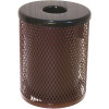 Everest 32 Gal. Brown Trash Receptacle with Flat Top