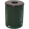 Everest 32 Gal. Green Trash Receptacle with Flat Top