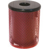 Everest 55 Gal. Red Trash Receptacle with Flat Top