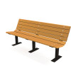 Contour 6 ft. Cedar Surface Mount Recycled Plastic Bench
