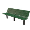 Contour 6 ft. Green In-Ground Mount Recycled Plastic Bench