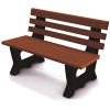 Brooklyn 4 ft. Brown Recycled Plastic Bench