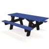 A-Frame 6 ft. Blue ADA Recycled Plastic Picnic Table