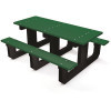 Park Place 6 ft. Green Recycled Plastic Picnic Table