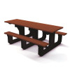 Park Place 6 ft. Brown ADA Recycled Plastic Picnic Table
