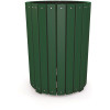 55 Gal. Round Green Recycled Plastic Heavy-Duty Trash Receptacle