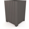 55 Gal. Square Gray Recycled Plastic Heavy-Duty Trash Receptacle 55 Gal. Square Gray Recycled Plastic Heavy-Duty Trash Receptacle