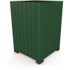 55 Gal. Square Green Recycled Plastic Heavy-Duty Trash Receptacle 55 Gal. Square Green Recycled Plastic Heavy-Duty Trash Receptacle