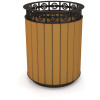 Jamestown 20 Gal. Cedar Recycled Plastic Trash Receptacle