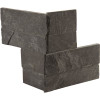 MSI Premium Black Ledger Panel Corner 4.5 in. x 16 in. Textured Slate Stone Look Wall Tile (4 sq. ft./Case)