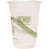 Eco-Products 16 oz. Green Stripe Renewable and Compostable Cold Cup (1000 per Case)