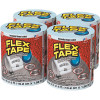 FLEX SEAL FAMILY OF PRODUCTS Flex Tape Pool Clear 4 in. x 5 ft. Strong Rubberized Waterproof Tape (4-Piece)