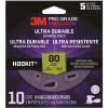 3M Pro Grade Precision 5 in. 80-Grit Ultra Durable Universal Hole Sanding Disc (10-Discs/Pack)