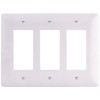 Titan3 3-Gang Decorator/Rocker Wall Plate, White