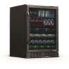 Single Zone 24 in. 177 (12 oz.) Can Built-In Beverage Cooler Fridge with Precision Temp. Control - Black Stainless Steel