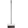 Alpine Industries Manual Triple Brush Floor and Carpet Sweeper in Black