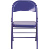 Carnegy Avenue Cobalt Blue Metal Folding Chair (2-Pack)