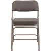 Flash Furniture Gray Fabric/Gray Frame Metal Folding Chair (2-Pack)