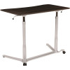 Carnegy Avenue 37.4 in. Rectangular Dark Wood Grain/Silver Standing Desks with Adjustable Height