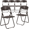 Carnegy Avenue Black Metal Folding Chair (Set of 6)
