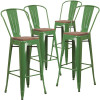 Carnegy Avenue 45.25 in. Green Bar Stool (Set of 4) Carnegy Avenue 45.25 in. Green Bar Stool (Set of 4)