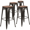 Carnegy Avenue 30 in. Black Bar Stool (Set of 4) Carnegy Avenue 30 in. Black Bar Stool (Set of 4)