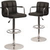 Carnegy Avenue 45.25 in. Black Bar Stool (Set of 2) Carnegy Avenue 45.25 in. Black Bar Stool (Set of 2)