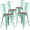 Carnegy Avenue 40.25 in. Mint Green Bar Stool (Set of 4) Carnegy Avenue 40.25 in. Mint Green Bar Stool (Set of 4)