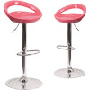 Carnegy Avenue 38.75 in. Pink Bar Stool (Set of 2) Carnegy Avenue 38.75 in. Pink Bar Stool (Set of 2)