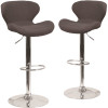 Carnegy Avenue 42.25 in. Charcoal Fabric Bar Stool (Set of 2) Carnegy Avenue 42.25 in. Charcoal Fabric Bar Stool (Set of 2)