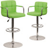 Carnegy Avenue 45.25 in. Green Bar Stool (Set of 2) Carnegy Avenue 45.25 in. Green Bar Stool (Set of 2)