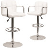 Carnegy Avenue 33.25 in. White Bar Stool (Set of2) Carnegy Avenue 33.25 in. White Bar Stool (Set of2)