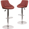 Carnegy Avenue 32 in Burgundy Bar Stool (Set of 2) Carnegy Avenue 32 in Burgundy Bar Stool (Set of 2)