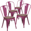 Carnegy Avenue Purple Restaurant Chairs (Set of 4) Carnegy Avenue Purple Restaurant Chairs (Set of 4)