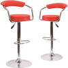 Carnegy Avenue 33.25 in. Red Bar stool (Set of 2) Carnegy Avenue 33.25 in. Red Bar stool (Set of 2)